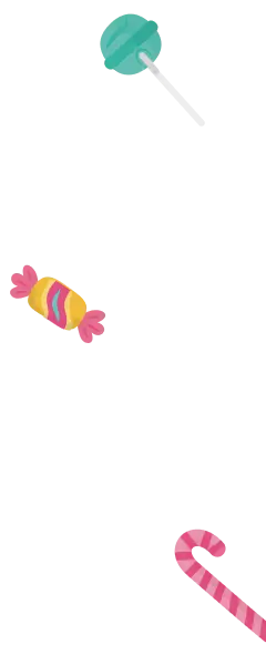 Dulces en la parte derecha