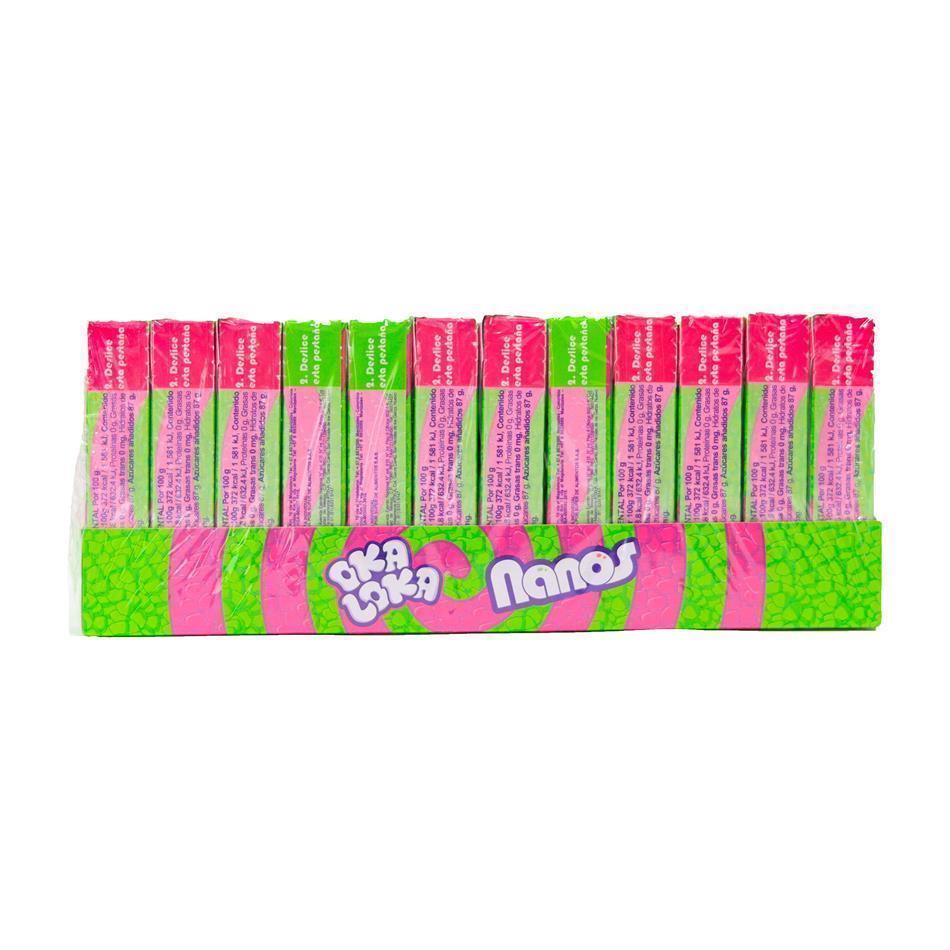 Producto - CHICLE OKA LOCA NANOS FRESA/ LIMON 12 PZS