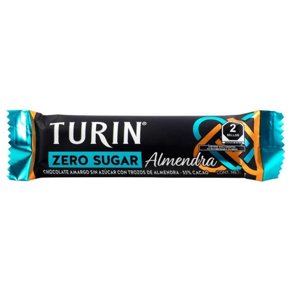 Producto - BARRA TURIN ZERO C/ALMENDRA 18 PZS