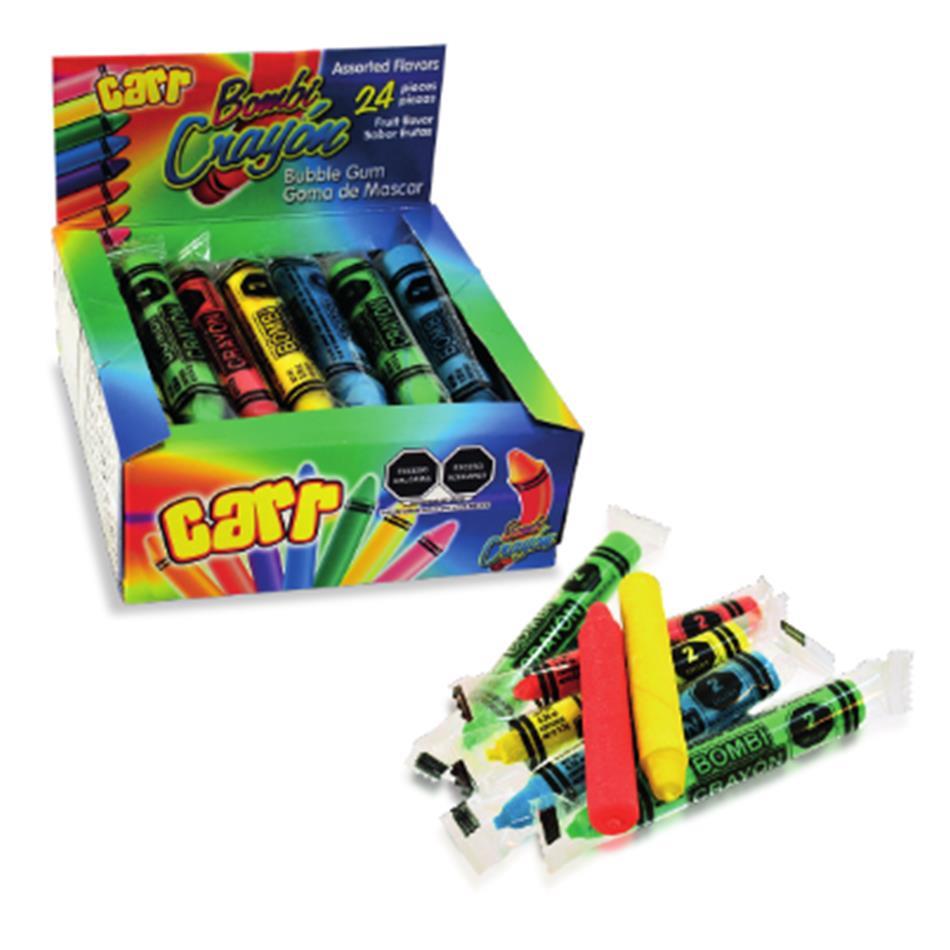 Producto - CHICLE BOMBI CRAYON 24 PZS