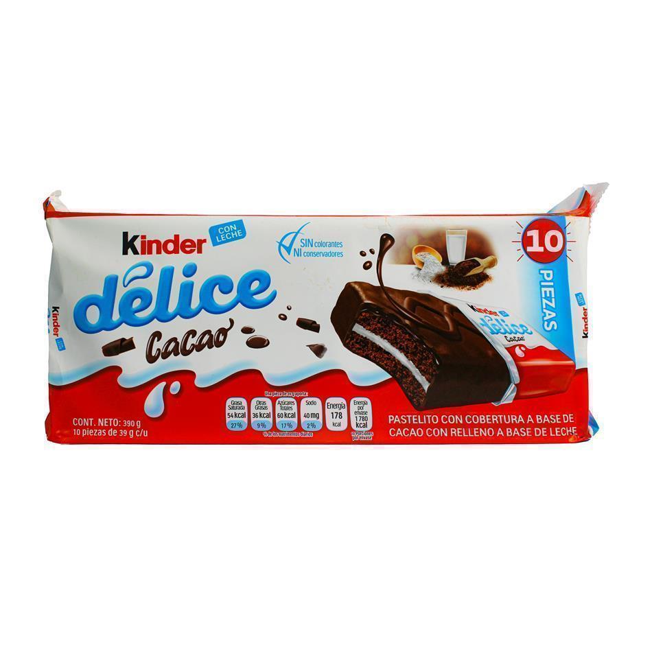 Producto - CHOCOLATE KINDER DELICE 10 PZS