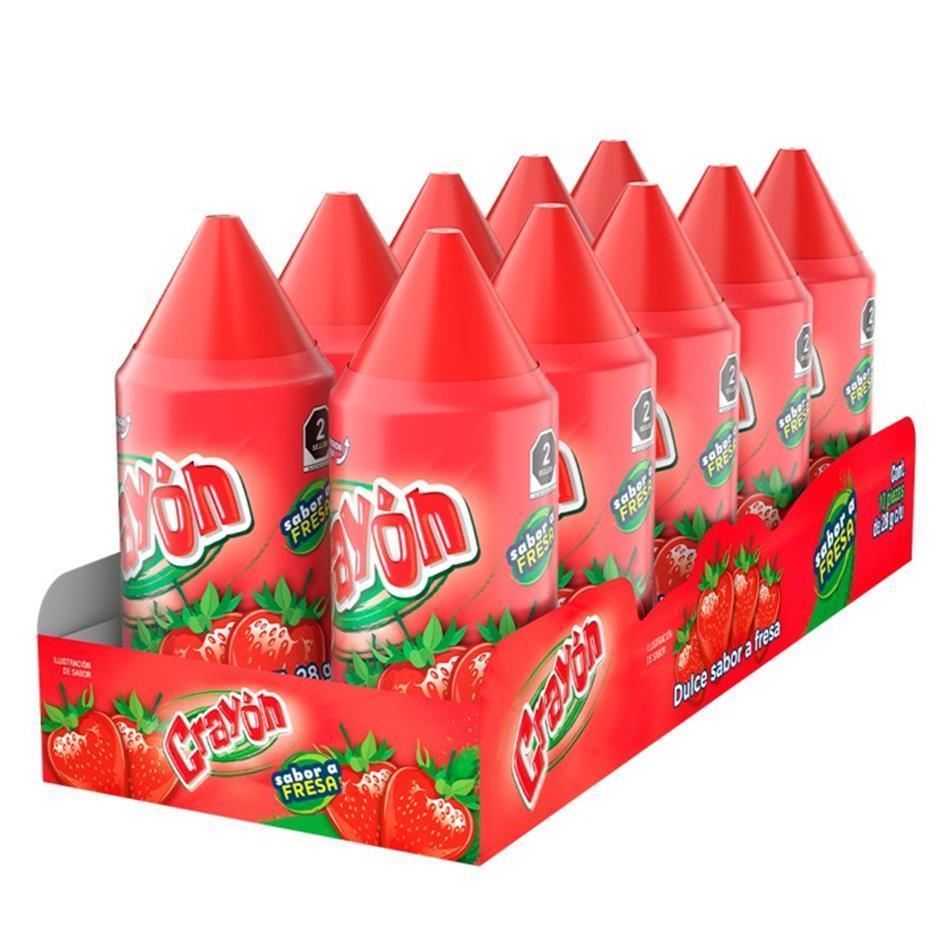 Producto - CRAYON FRESA 10 PZS