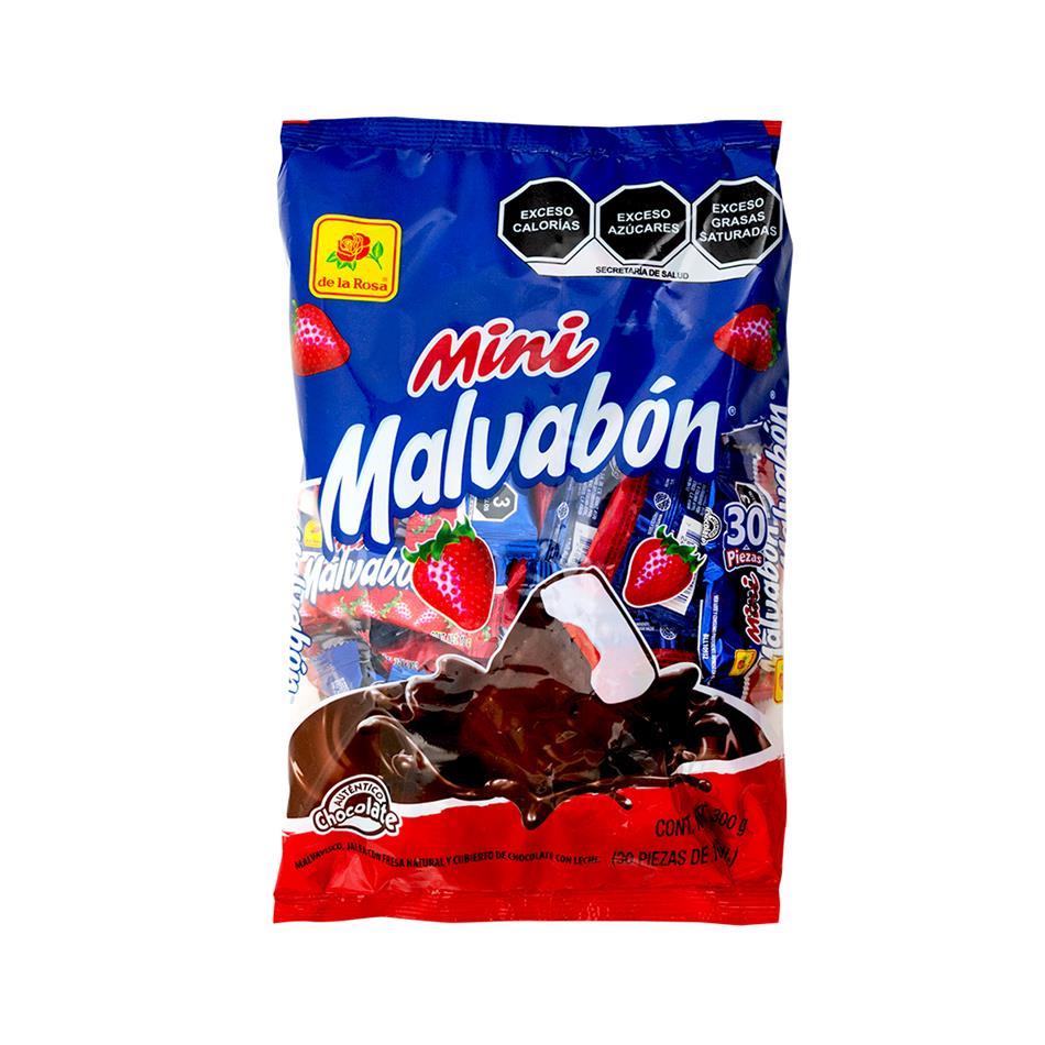 Producto - MINI MALVABON FRESA 30 PZS