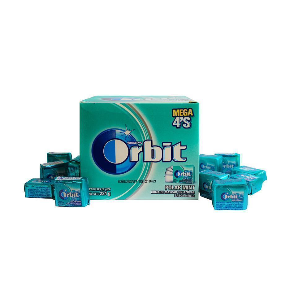 Producto - CHICLE ORBIT POLAR MINT 4 ´S
