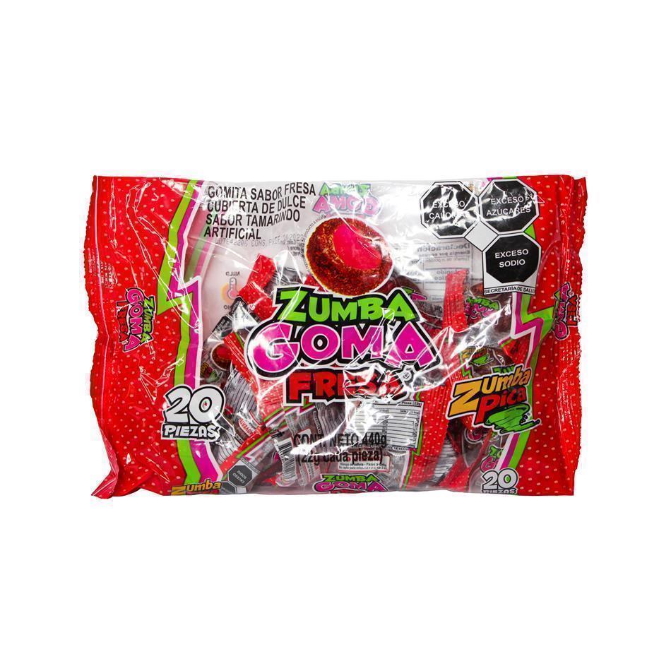 Producto - ZUMBA GOMA FRESA 20 PZ