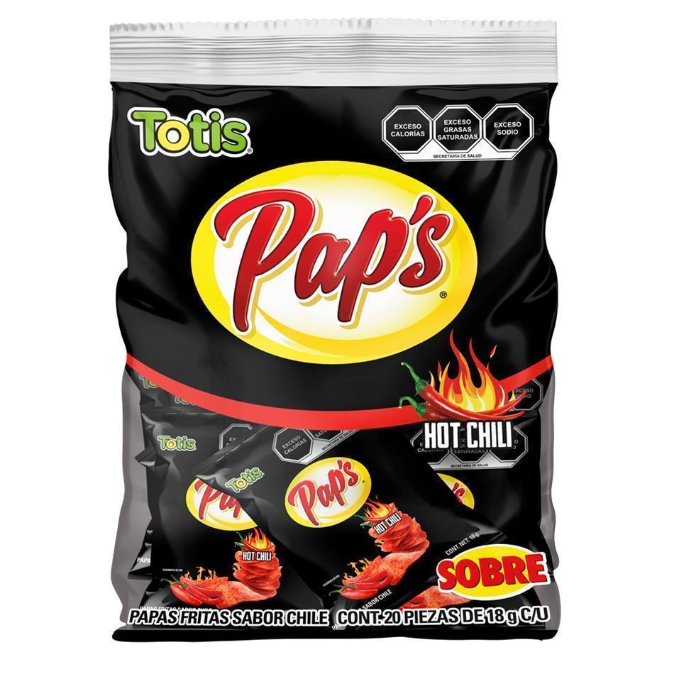 Producto - PAPA TOTIS HOT CHILI 20 PZS