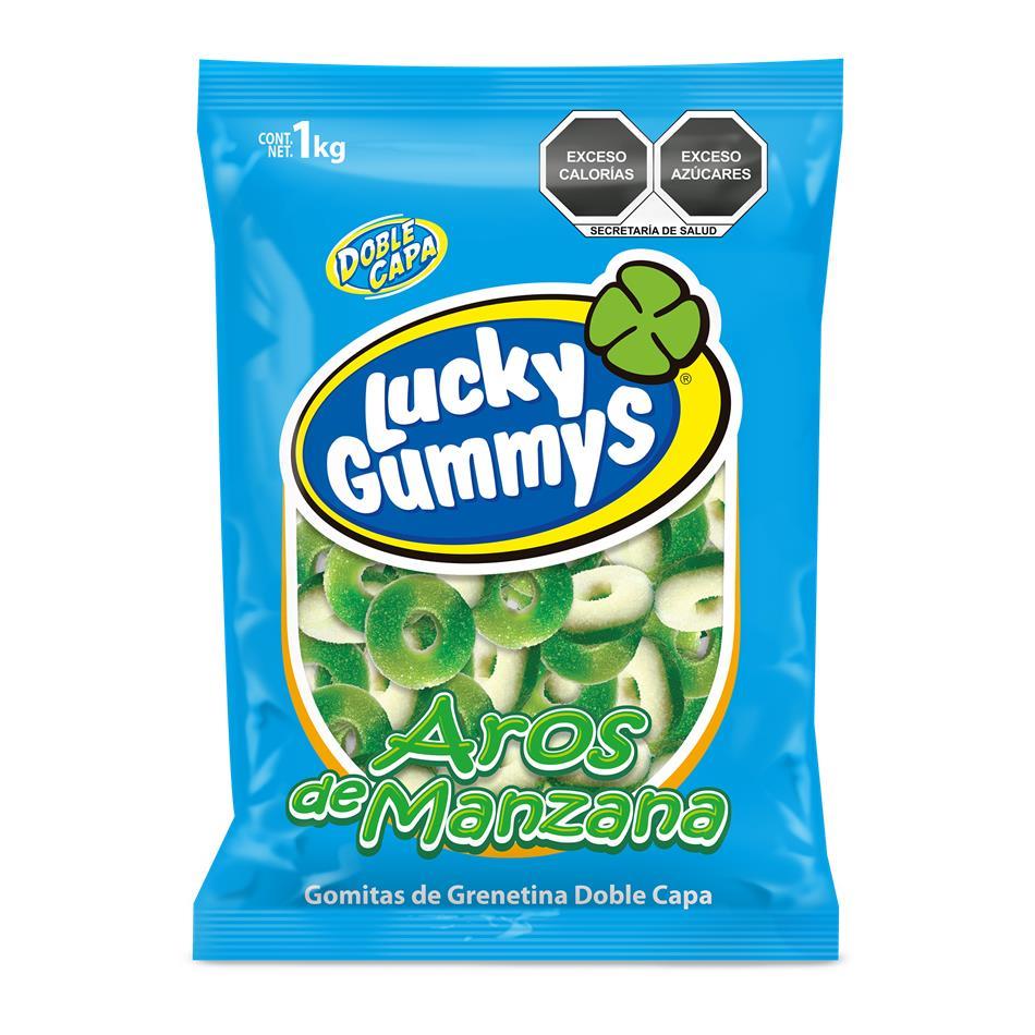 Producto - LUCKY AROS DE MANZANA 1 KG