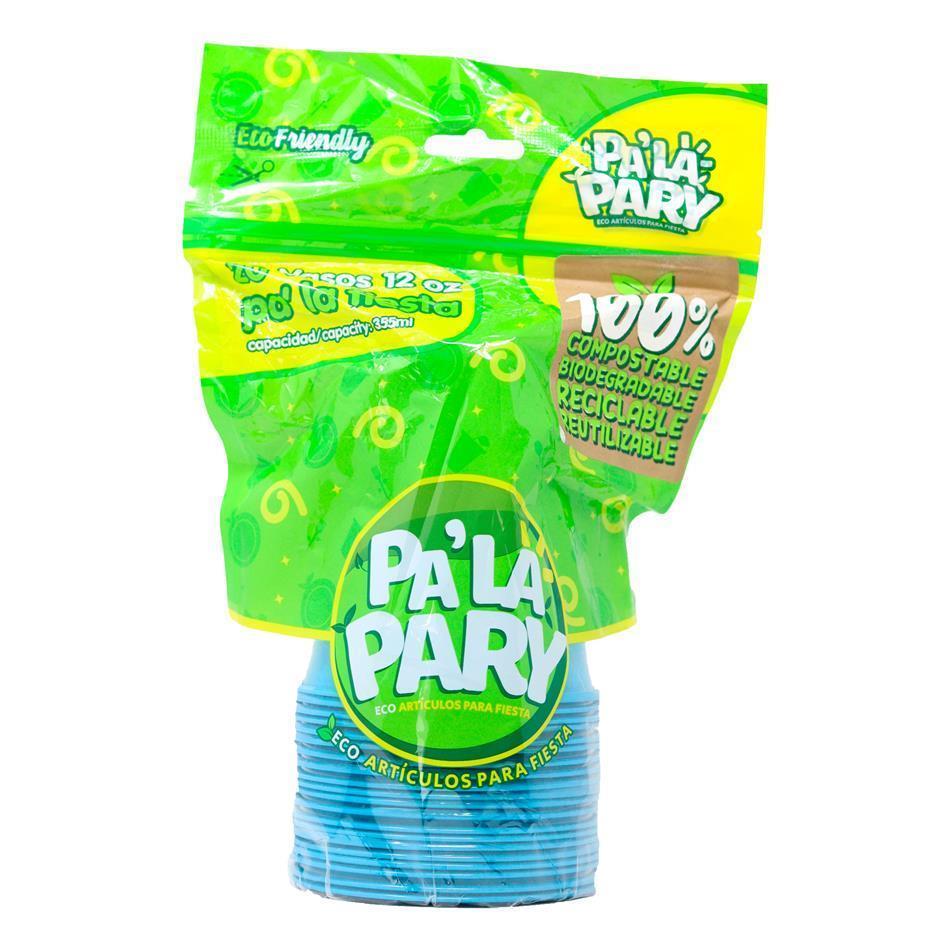 Producto - VASO PA´ LA PARY AZUL CARIBE 20 PZ
