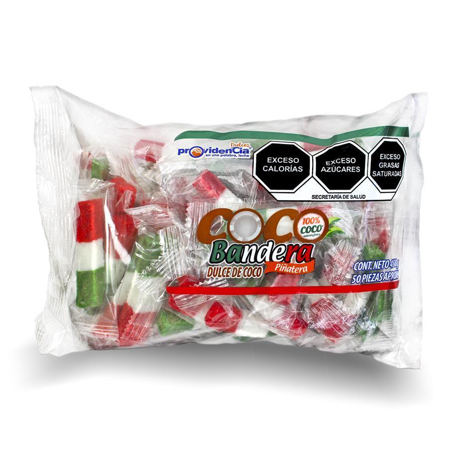 Producto - COCADA BANDERA PIÑATERO 50 PZS