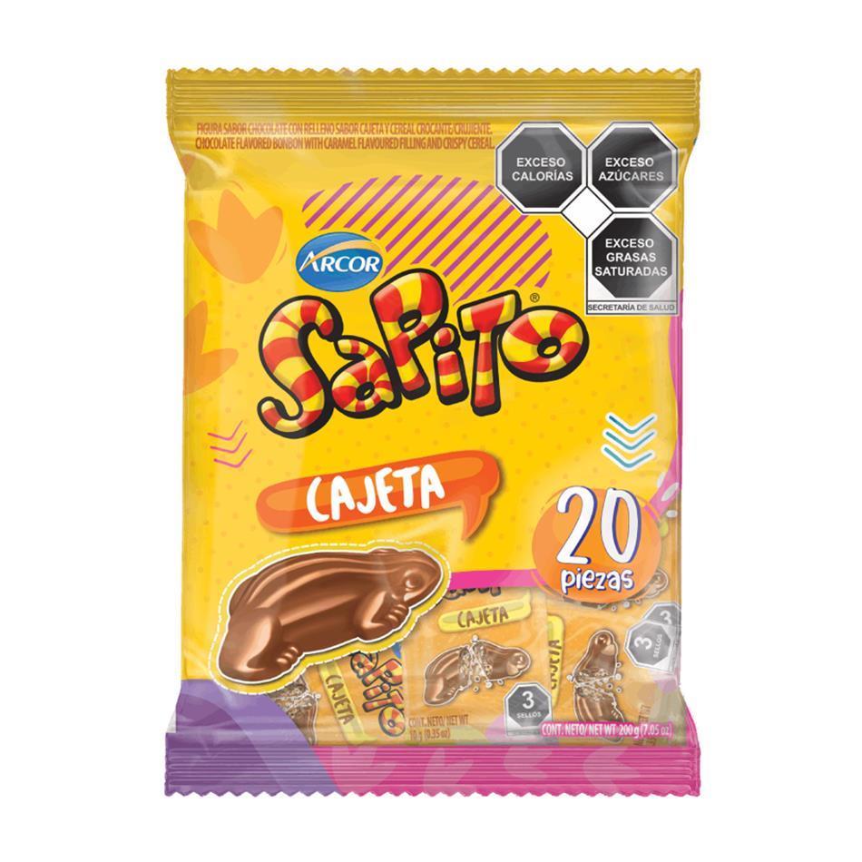 Producto - CHOCOLATE SAPITO CAJETA 20 PZS