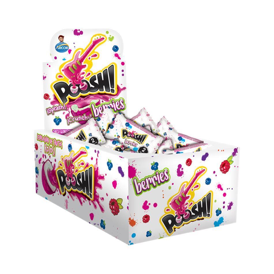 Producto - CHICLE POOSH BERRIES 40 PZS